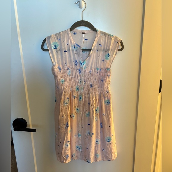 Free People Greatest Day Floral Smocked Dress - Picture 1 of 4